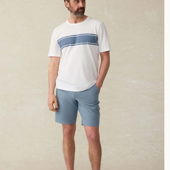 Faherty All Day Short 2.0 (9") - Deep Marine Size 35 Blue stretch Shorts - Picture 2 of 10
